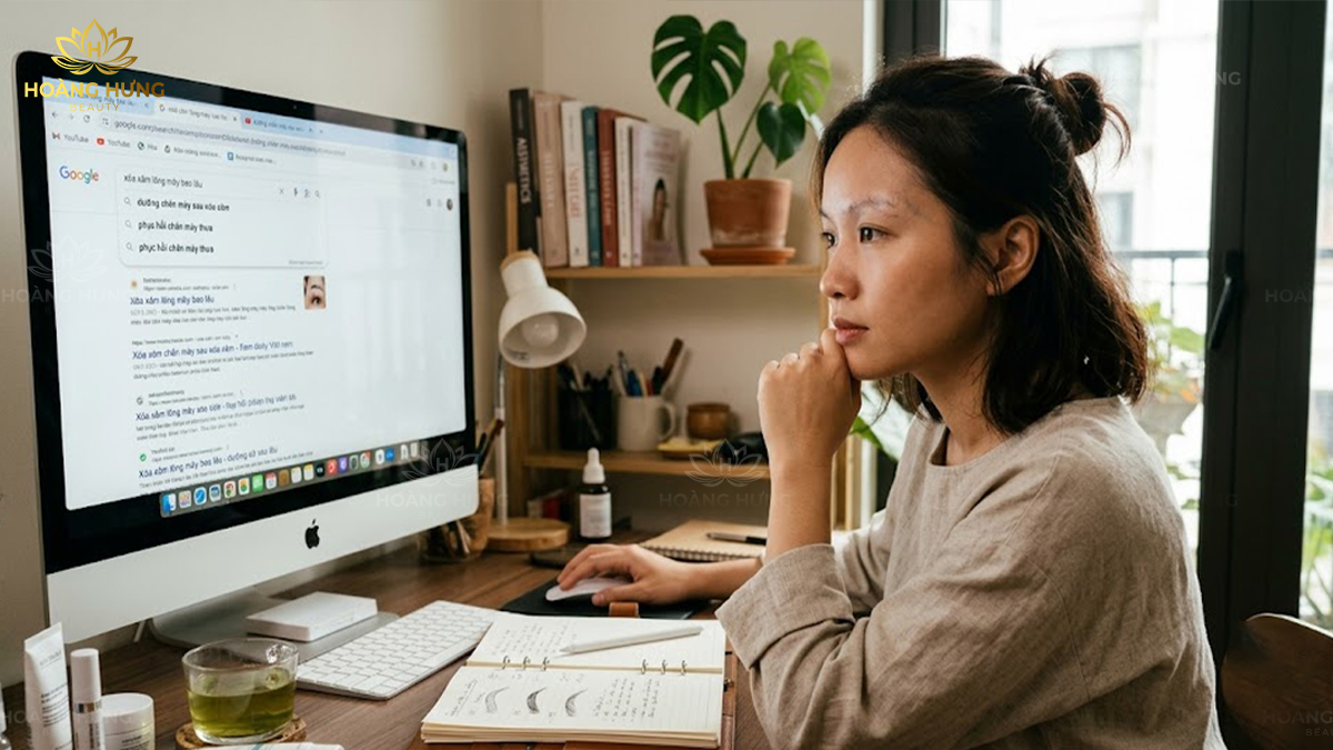 Xóa Xăm Chân Mày Bao Lâu Có Thể Làm Lại? Đừng Vội Khi Chưa Biết 5 Điều Này! 2 Tìm hiểu kỹ thông tin trước khi xóa xăm chân mày