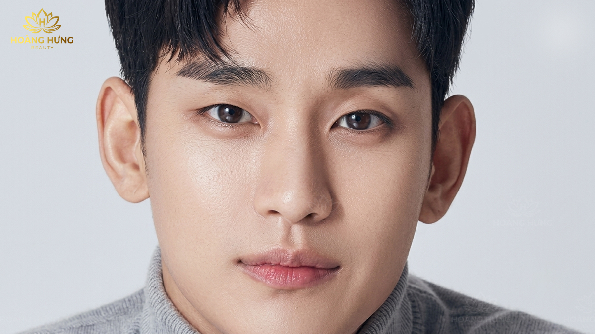Xăm chân mày nam kiểu Korean Straight Brow